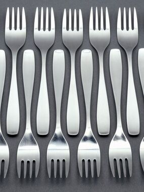 13 Salad/Dessert Forks WMF LINE Pattern Stainless Satin 6 5/8"